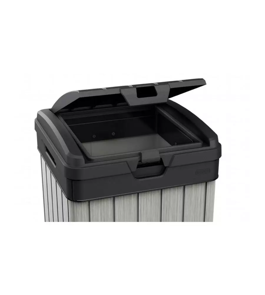 Pattumiera keter "rockford waste bin" in duotech - 125 litri 41x41x87,4 cm